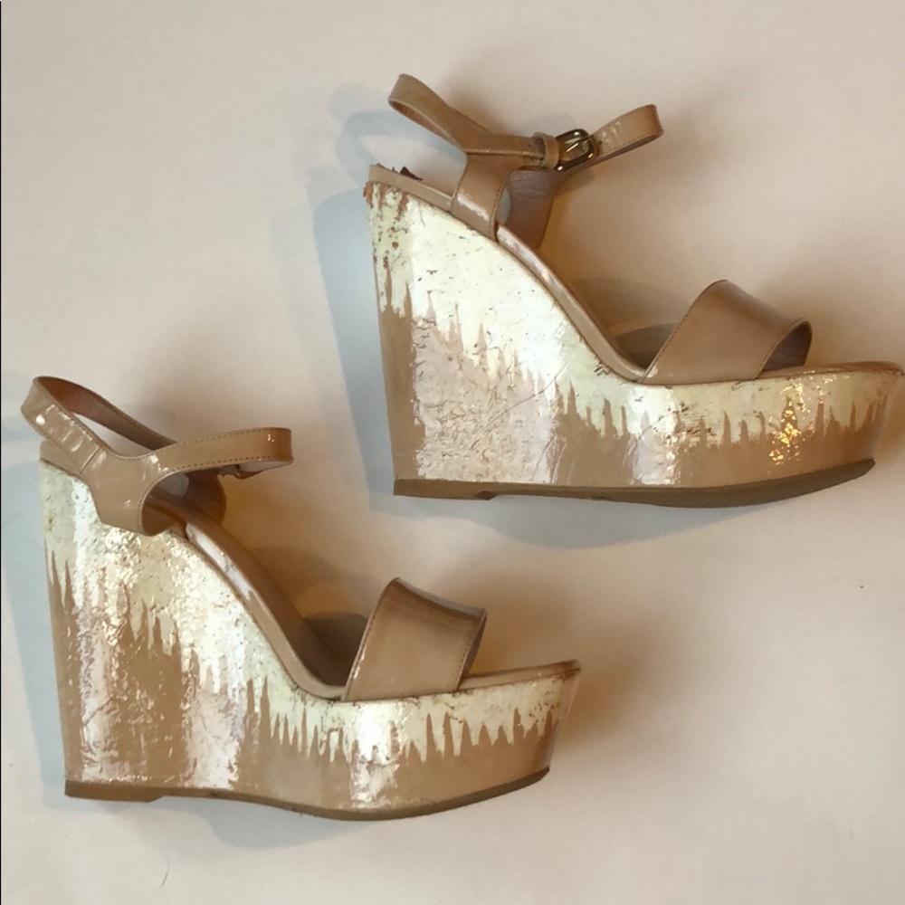 Stuart Weitzman Cork Wedges